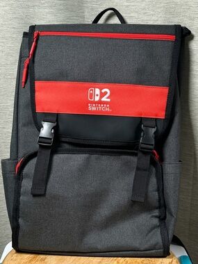 Nintendo Switch 2 Experience Event Exclusive Black Red Backpack